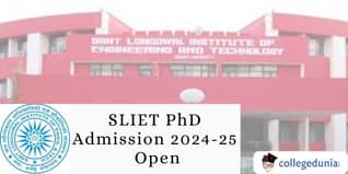 SLIET PhD Admission 2024-25 Open; Apply by February 11